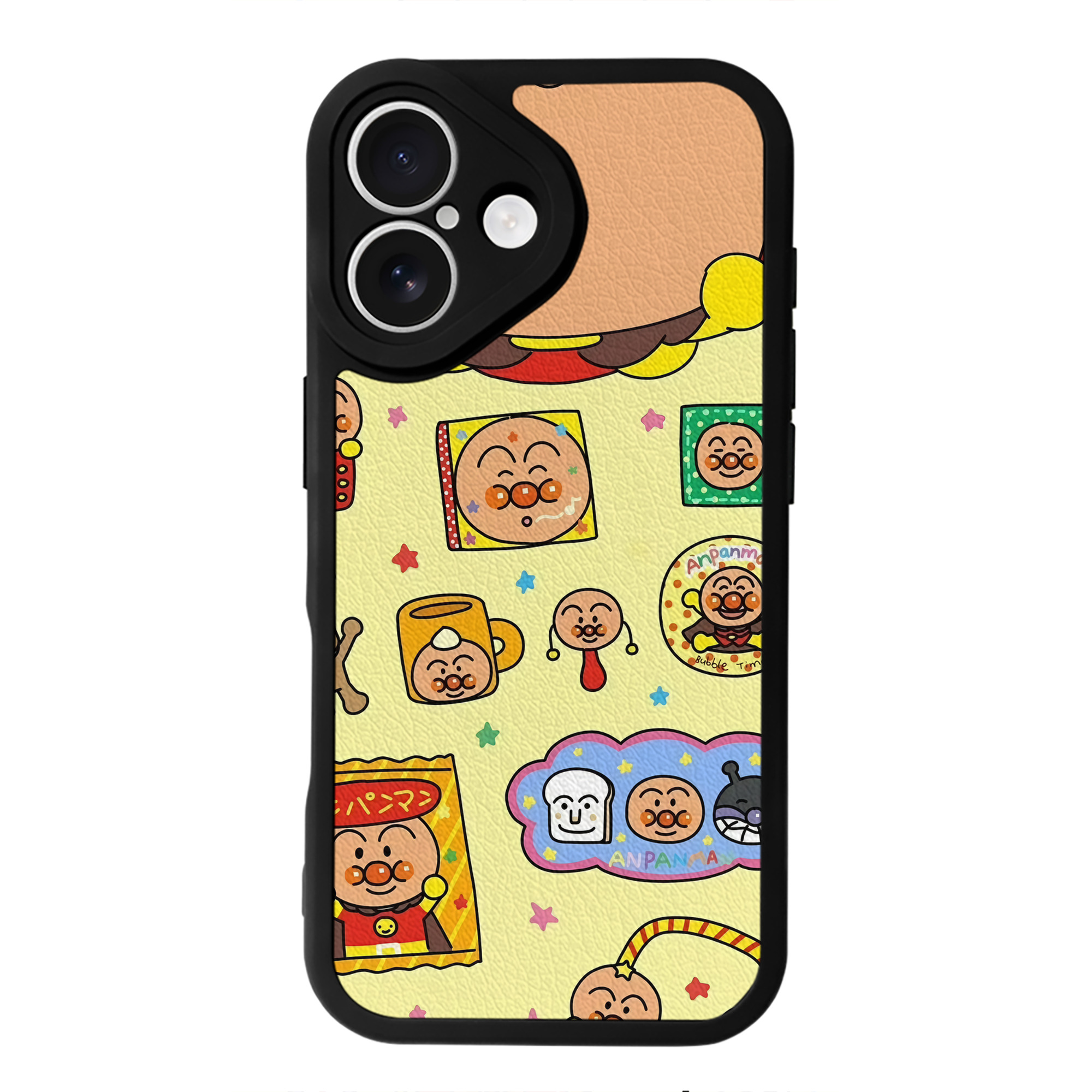 （画像用） アンパンマン Anpanman 【iPhone 16シリーズ対応】シリコンスマホケース（レザー調） 材質：シリコン